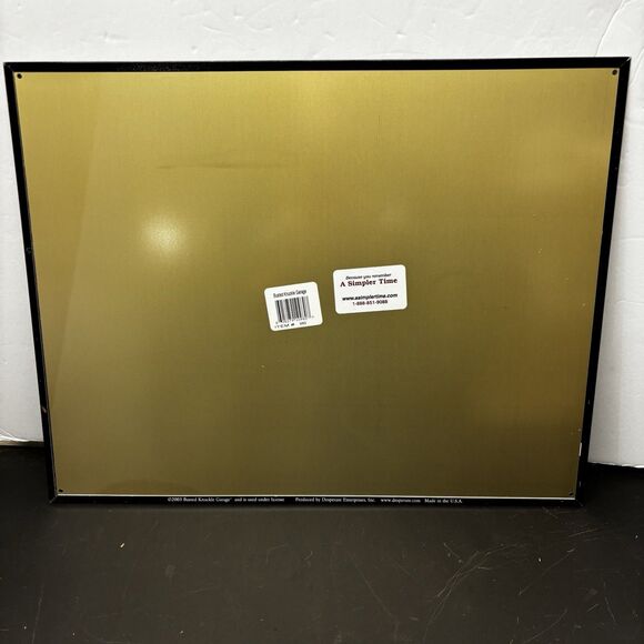 The Busted Knuckle Garage Repair and Despair Under One Roof Metal Wall Sign 2003 - Picture 2 of 6